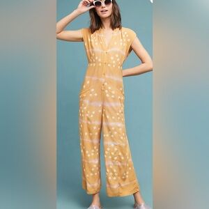 Odells Anthropologie Women’s S Sherbert Tie Dye Jumpsuit Pants Romper One Piece